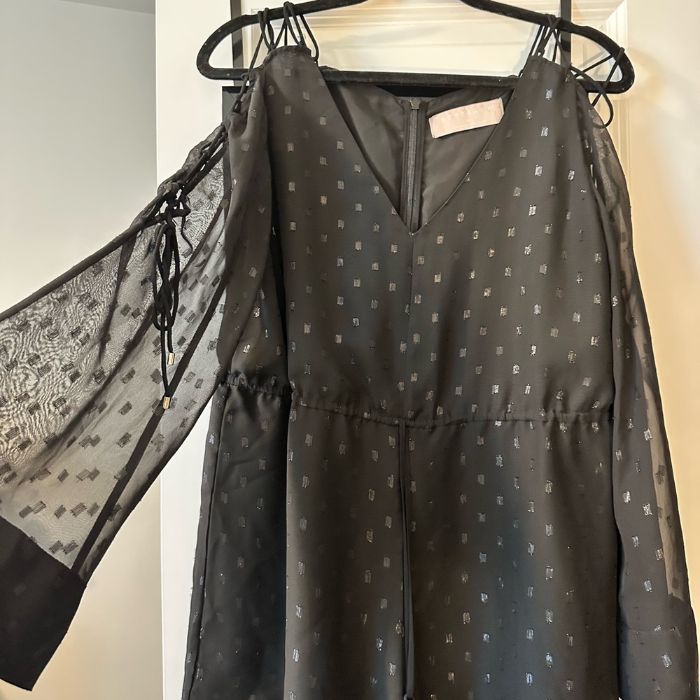 KEEPSAKE the Label Black Textured Romper